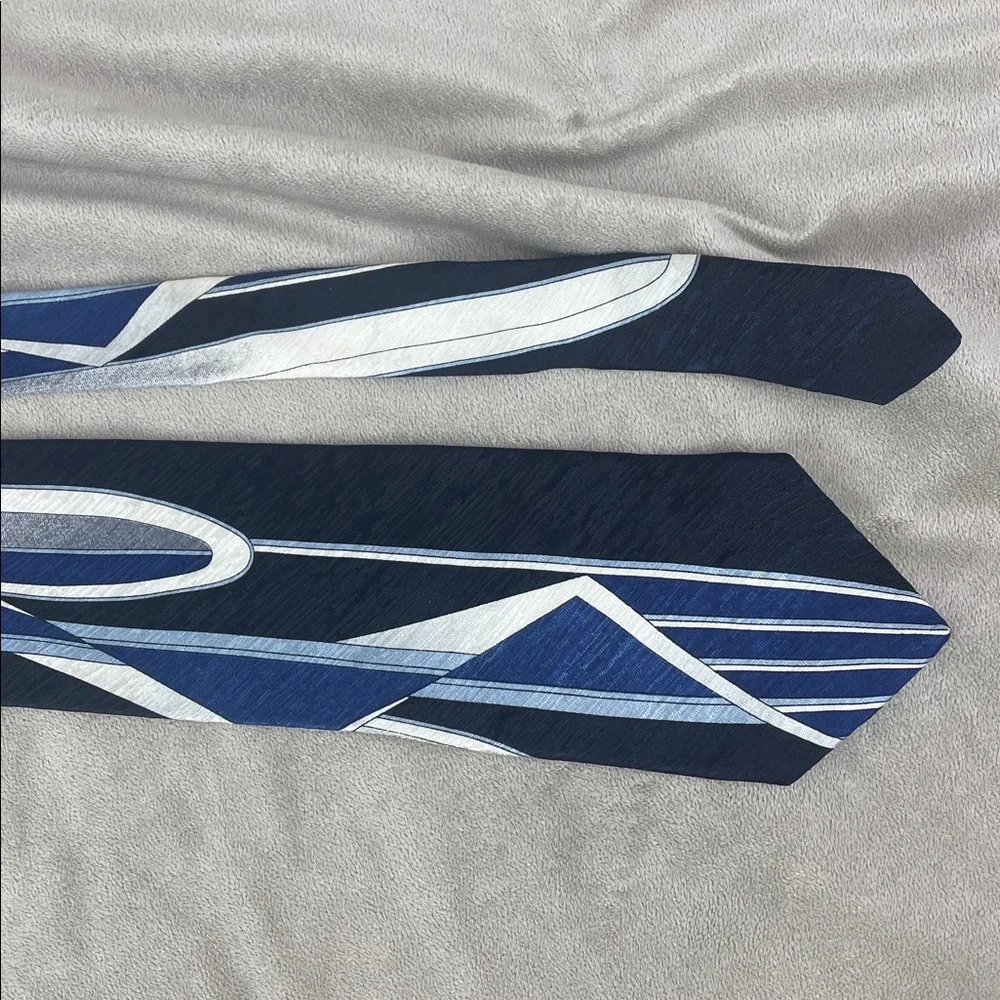 Vintage Mark Mathieu Collection Midcentury Modern Silk Tie Extra Long